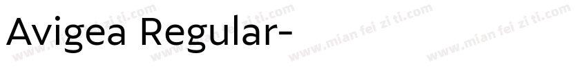 Avigea Regular字体转换